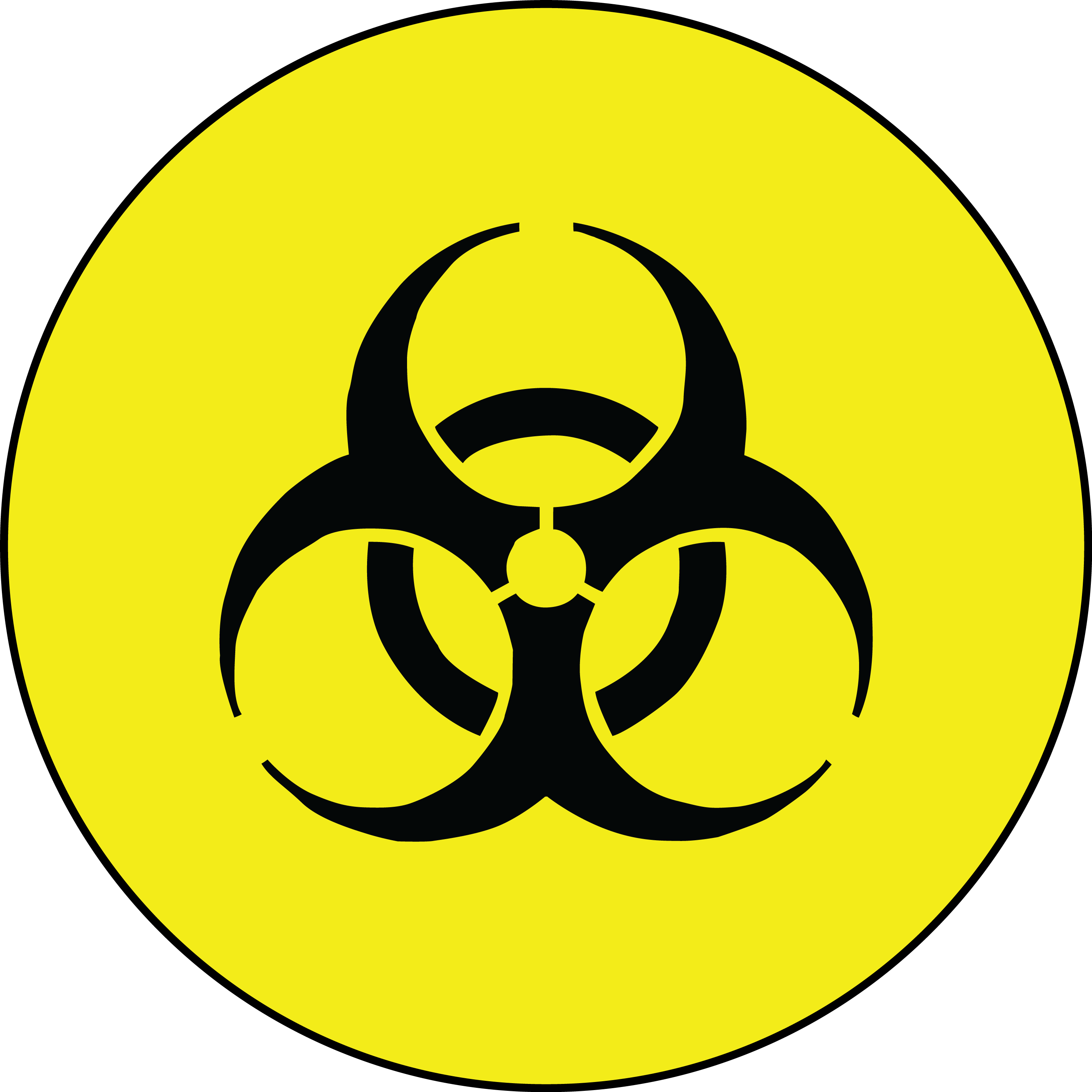 Biohazard Symbol Free Download Png - Biological Hazard Symbol Png Clipart (2841x2841), Png Download