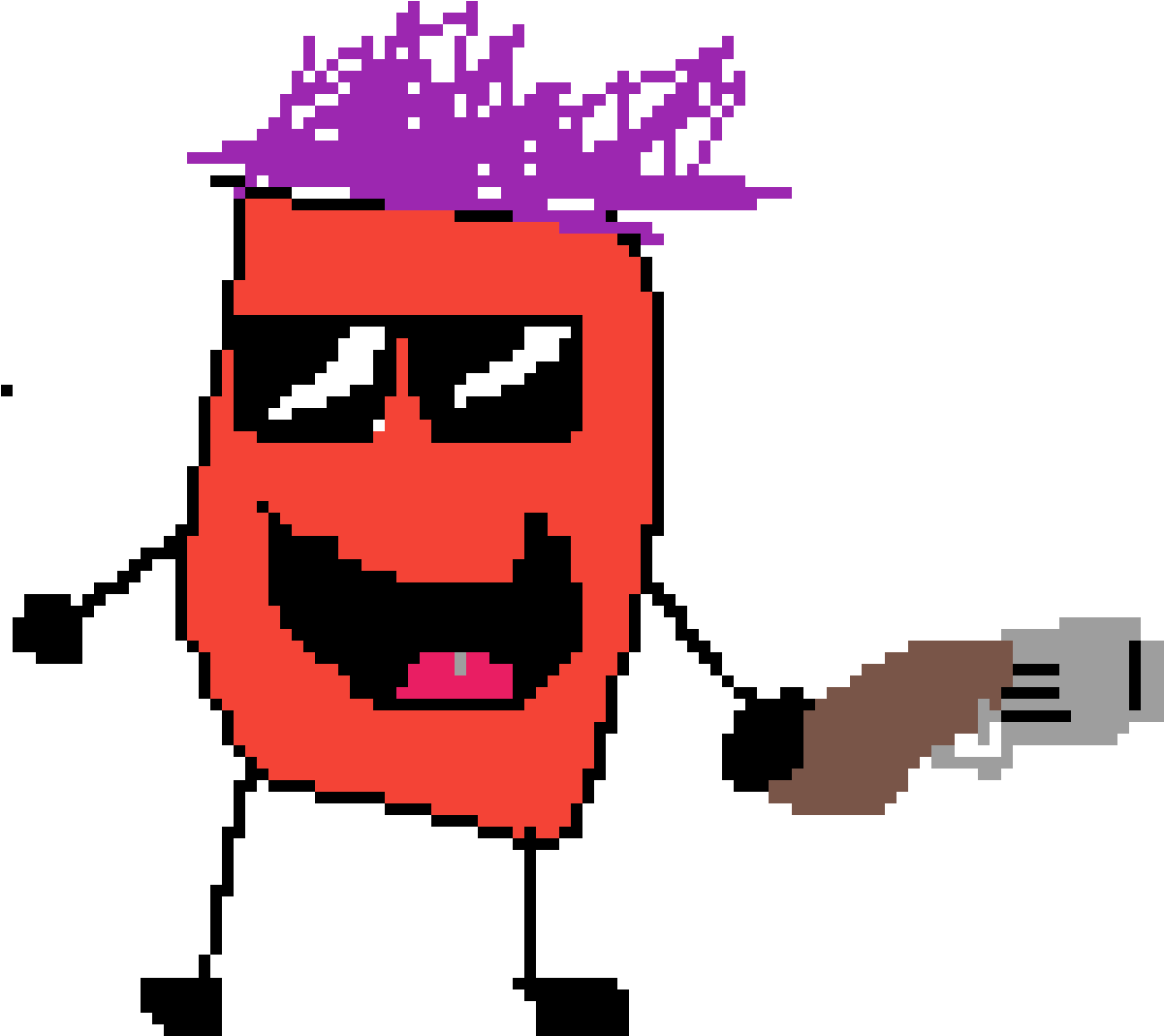 Gangster Bean - Cartoon Clipart (1200x1200), Png Download