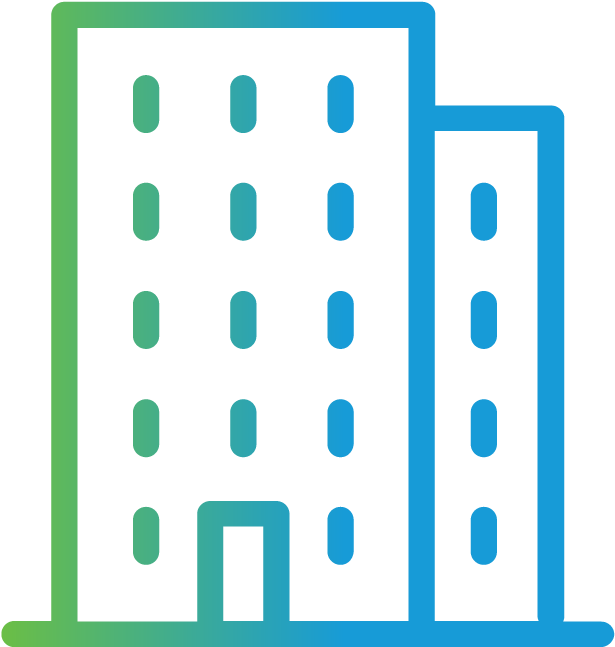 Icon Of Office Building - Building Clipart (682x646), Png Download