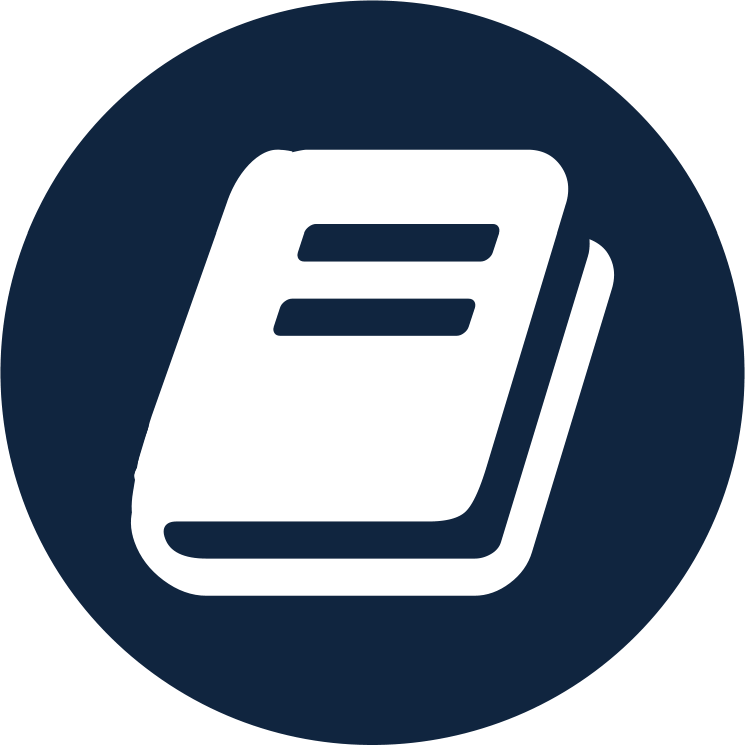 Main Advantages Of The Product - Book Icon Png Circle Clipart (745x745), Png Download