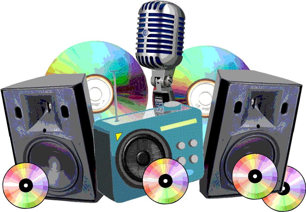 Jpg Transparent Download Boombox Clipart Rock - Shure Classic Gear Super 55 Microphone - Png Download (1025x734), Png Download