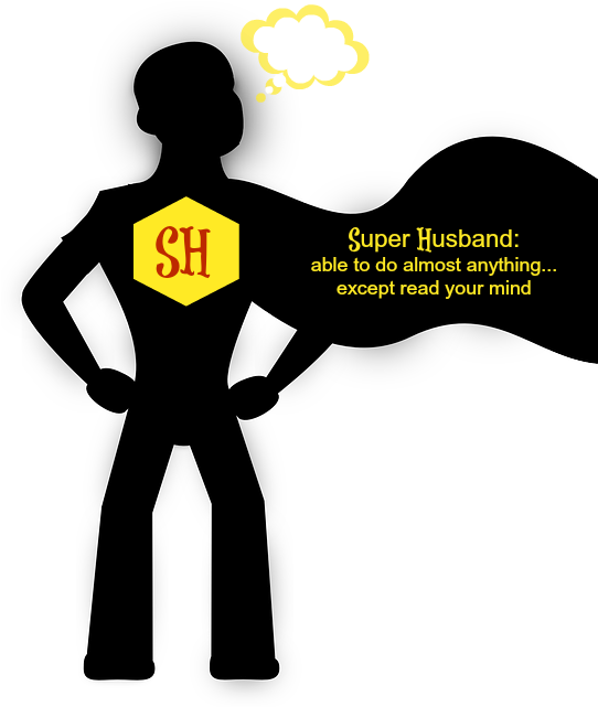 Superhusband - Hero Cartoon Silhouette Clipart (549x640), Png Download