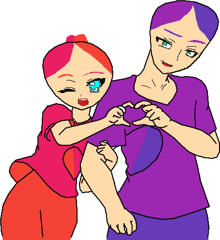 Apple And Her Ex-husband - Cartoon Clipart (1000x1000), Png Download