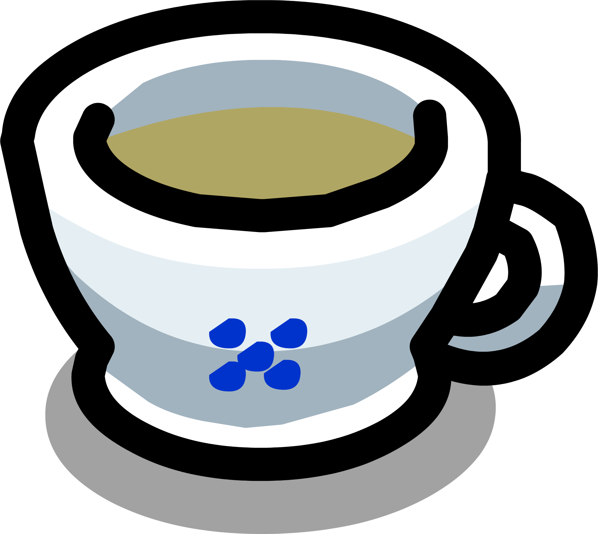 Cup Clipart Tea Biscuit - Club Penguin Tea Cup - Png Download (1992x1779), Png Download