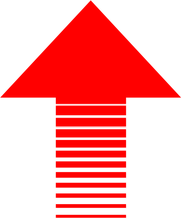 Flecha Hacia Arriba Gif Clipart (599x720), Png Download