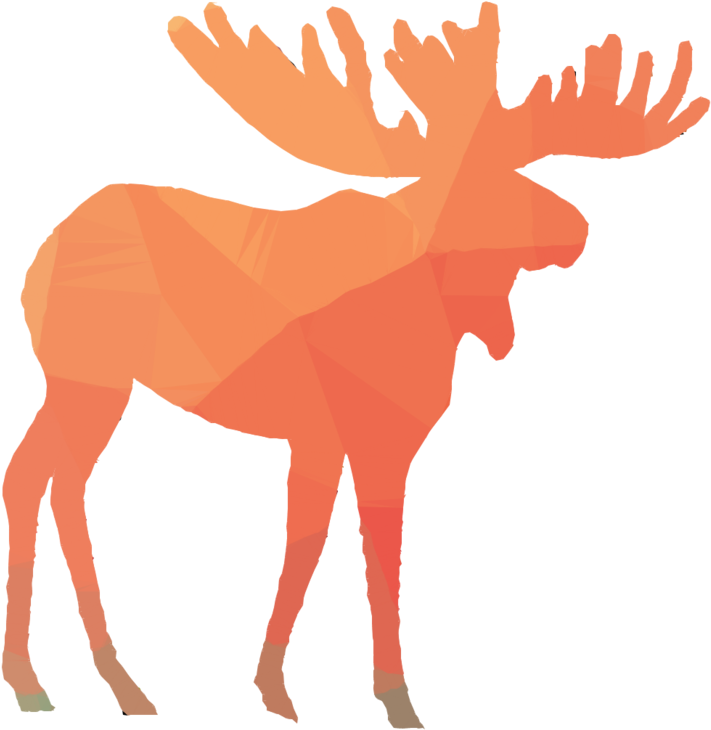 Moose Silhouette Clipart Moose Silhouette - Moose Silhouette - Png Download (900x900), Png Download