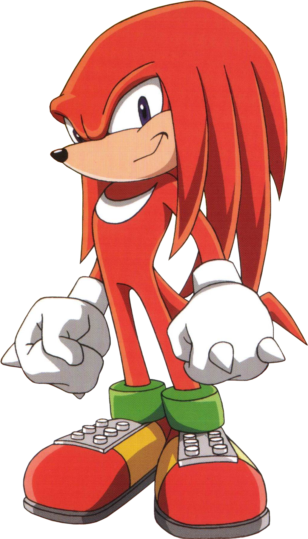 Knuckle Sonic - Knuckles Sonic Clipart (1218x1806), Png Download