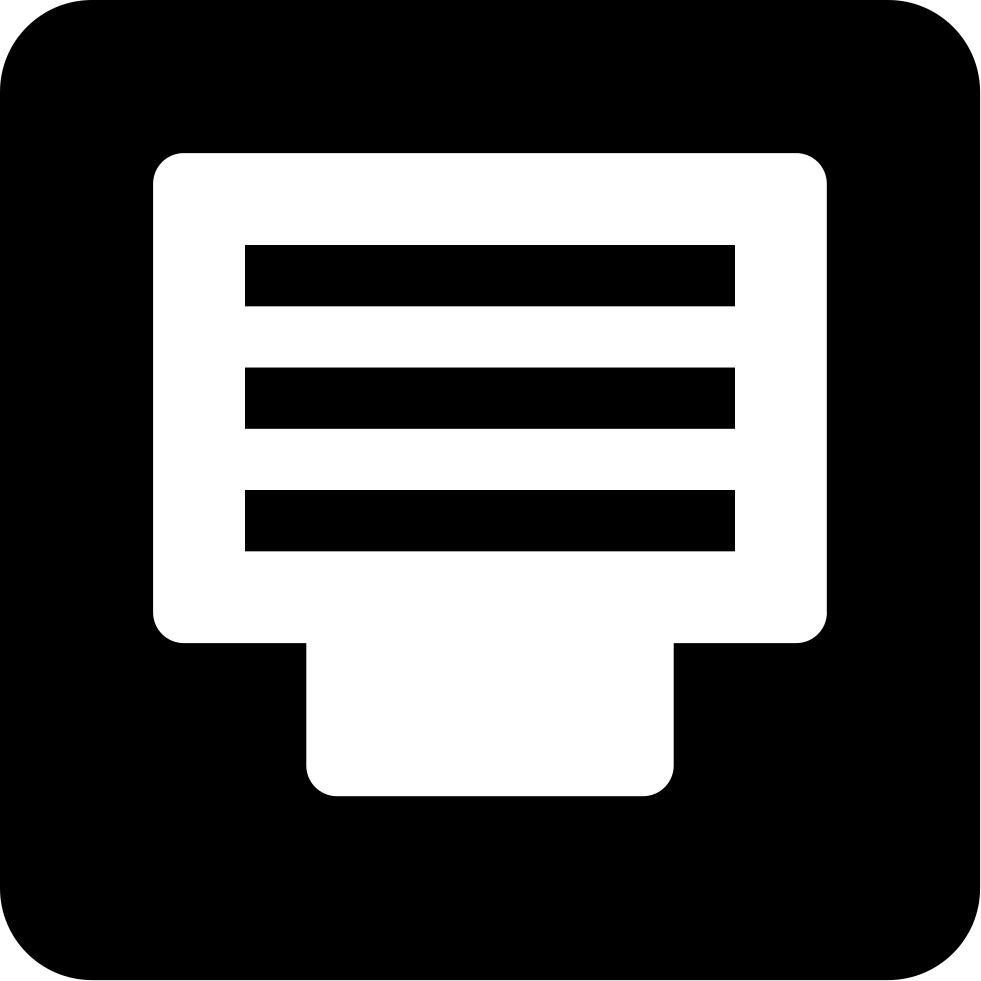 Communication By Email Square Button Comments - Icon Clipart (981x981), Png Download