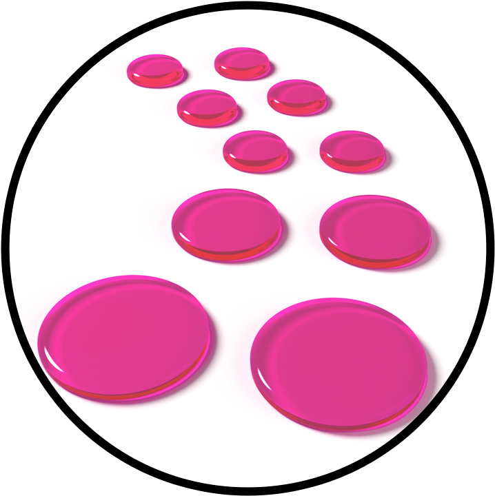 Slapklatz Pro Pink Gels Circle - Anika Nilles Clipart (725x725), Png Download