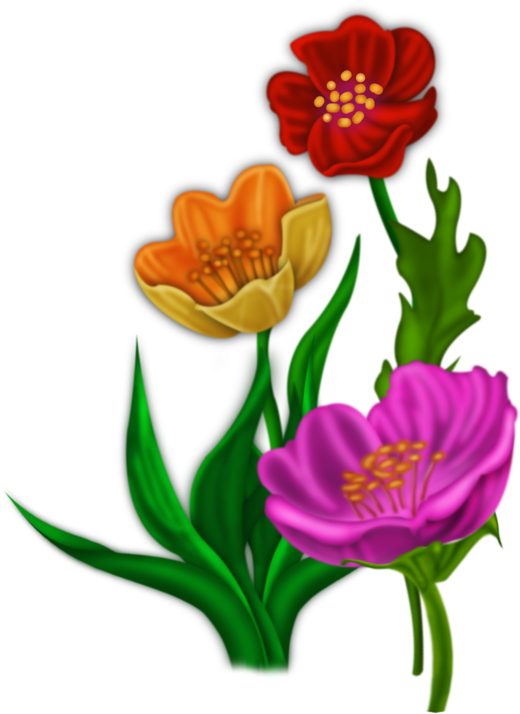 Image Du Blog Zezete2 - Hình Ảnh Hoạt Hình Về Hoa Clipart (571x800), Png Download