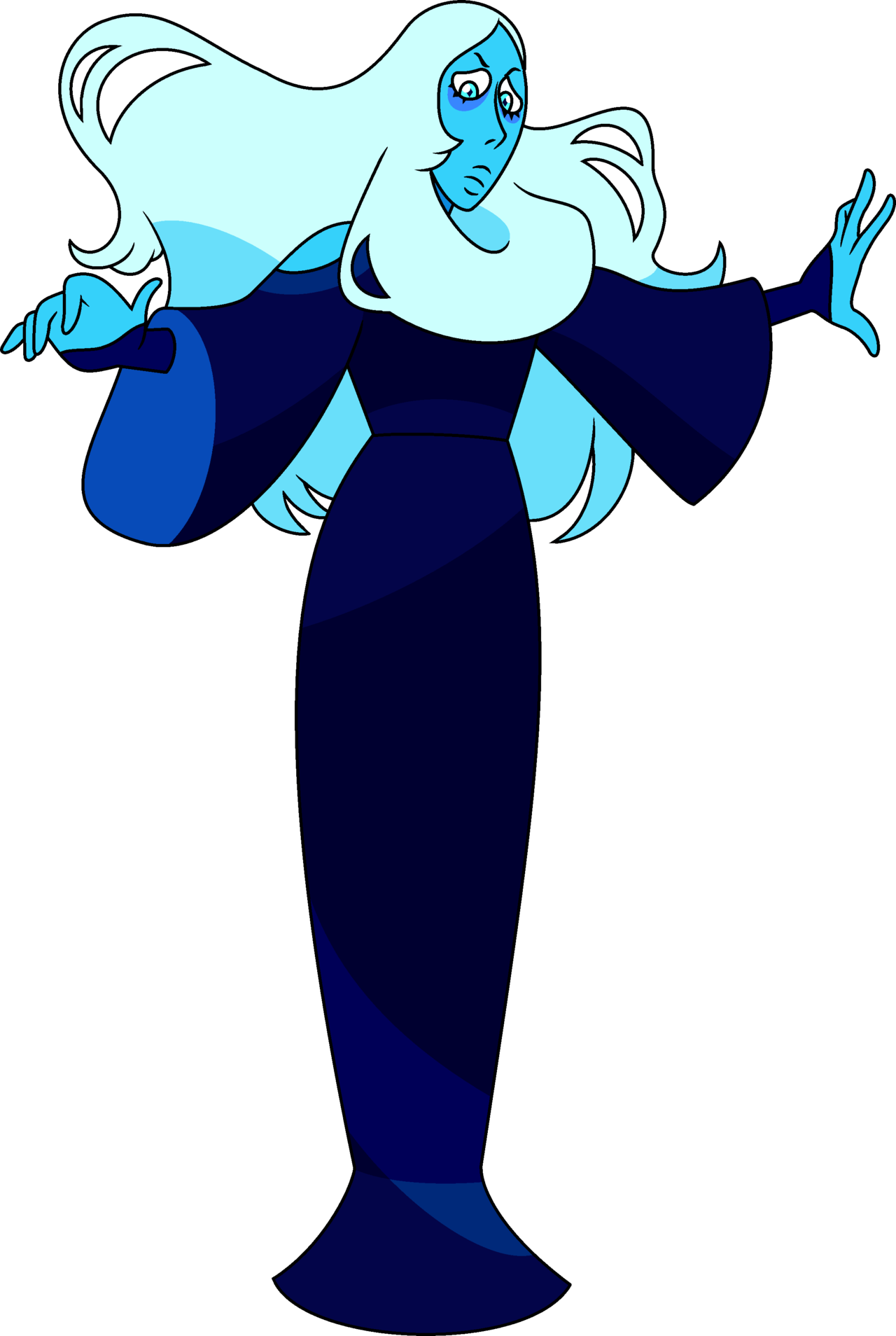 Once Upon A Custom Funko Blue Diamond Steven Universe - Steven Universe Diamante Azul Citrine Clipart (1280x1908), Png Download