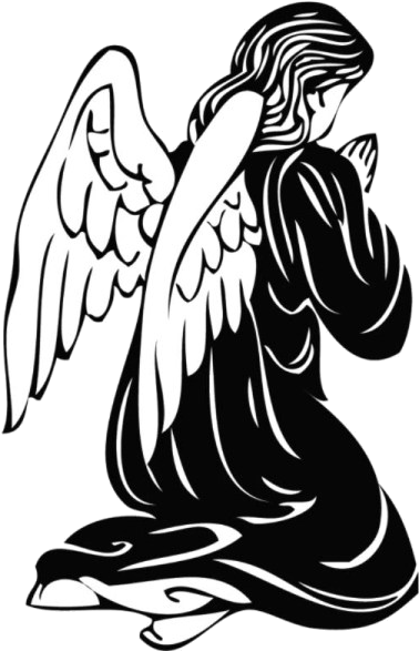Png Free Hands Others Transprent Png Free - Black And White Drawing Tattoo Angels Clipart (600x600), Png Download