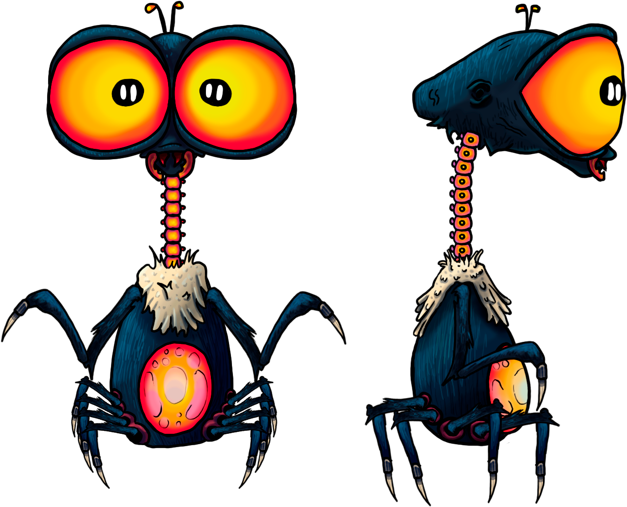 Chernabog Posted - - Cartoon Clipart (1401x1080), Png Download