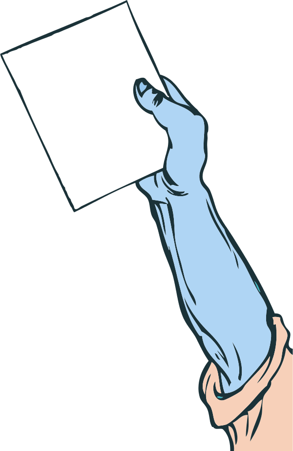 Hand Holding Paper Clipart (600x922), Png Download