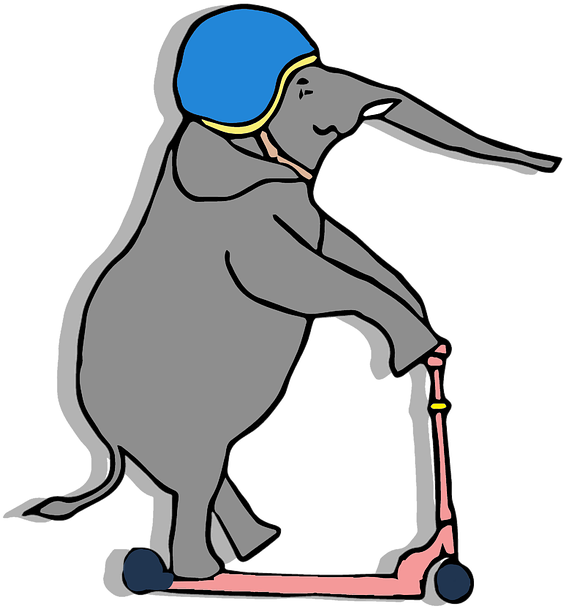 Funny Elephant Cartoon 3, Buy Clip Art - Chiste Png Transparent Png (720x720), Png Download
