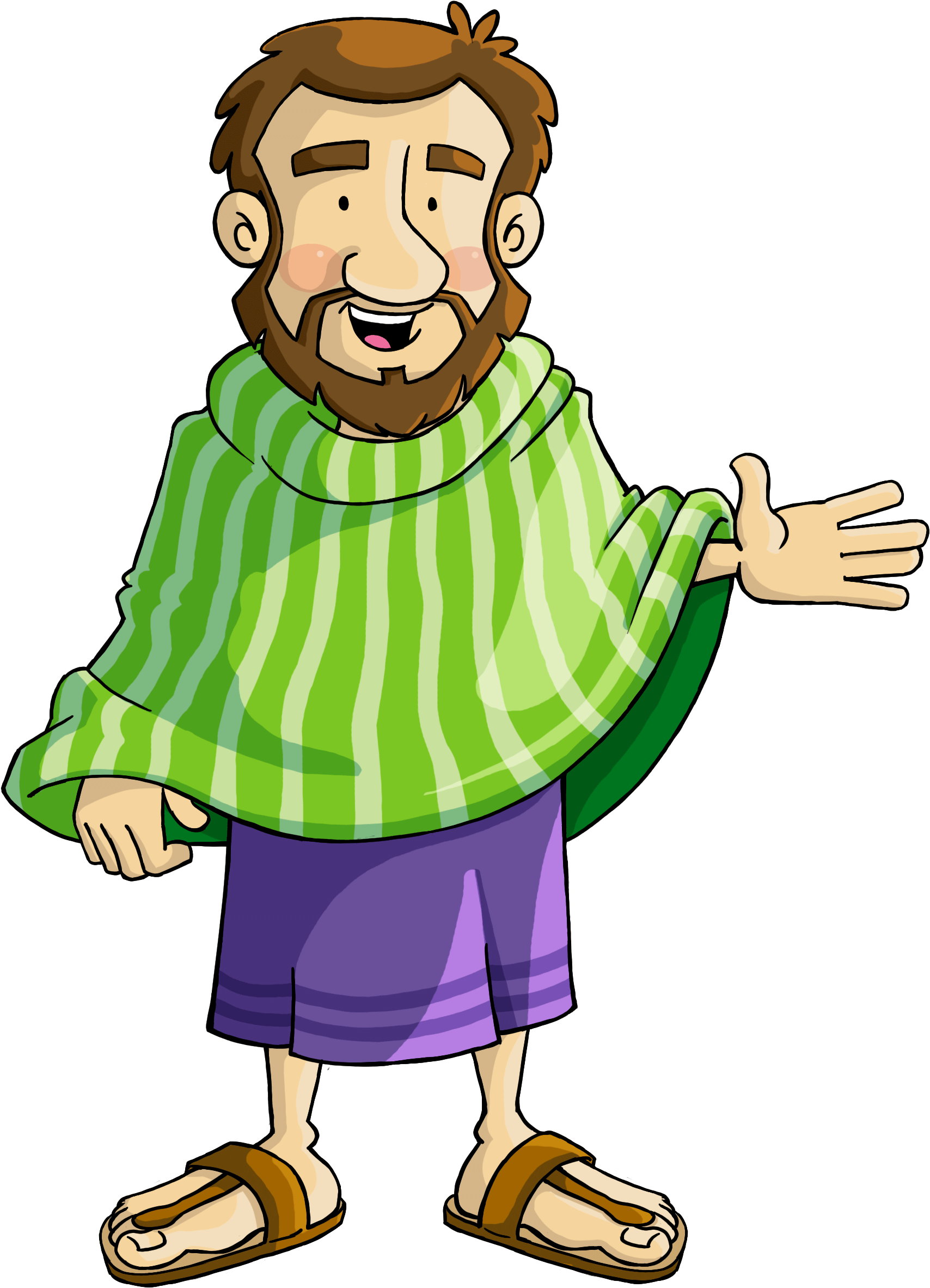 Ten Commandments Clipart Preschooler Craft - Personajes De La Biblia Gif - Png Download (1839x2550), Png Download