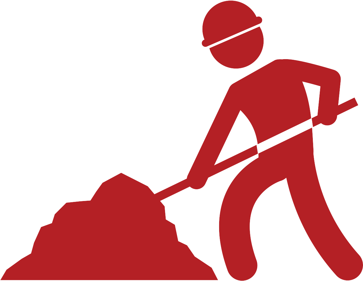 Industria Minera Dibujos - Mining Stick Figure Clipart (1201x931), Png Download