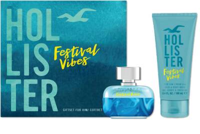 Hollister Festival Vibes For Him Edt 100ml Gift Set - Hollister Festival Vibes For Her Clipart (400x269), Png Download