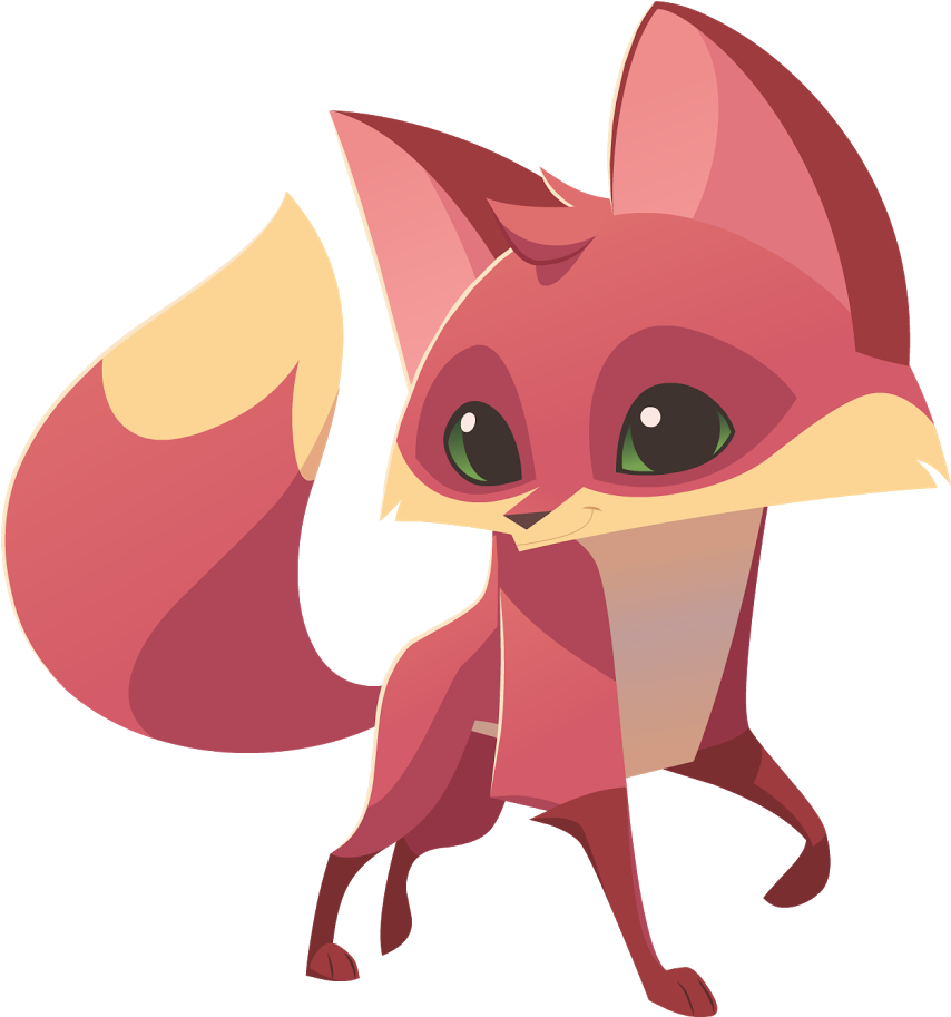 Fox Graphic2 - Animal Jam Fox Clipart (884x912), Png Download