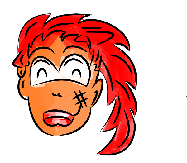 How To Set Use Red Head Girl Cartoon Svg Vector Clipart (600x523), Png Download