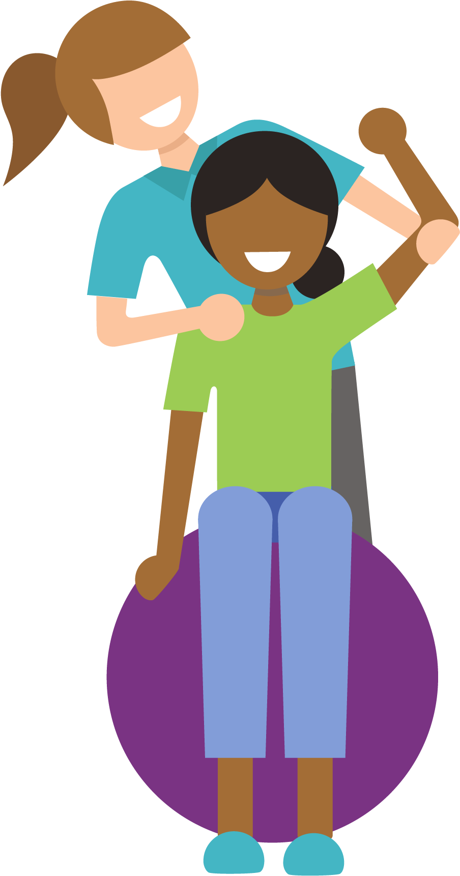 Illustration Of Two People - Portable Network Graphics Clipart (1851x2251), Png Download