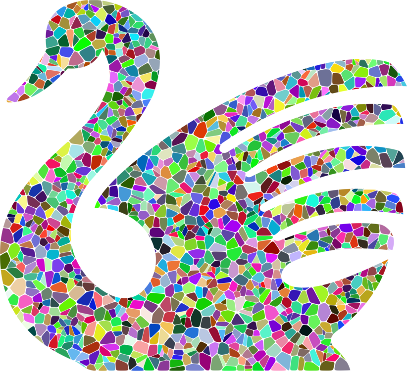 Cygnini Goose Computer Icons Animal Typography - Clip Art - Png Download (822x750), Png Download