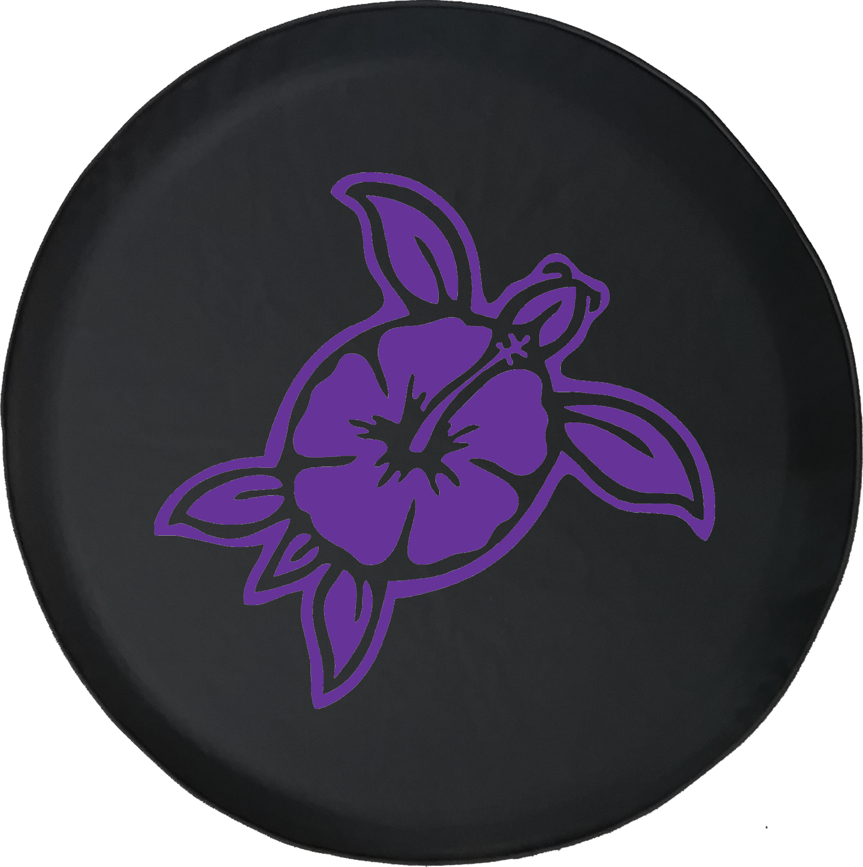 Hawaiian Sea Turtle Island Flower Ocean Life - Decal Clipart (1768x1777), Png Download