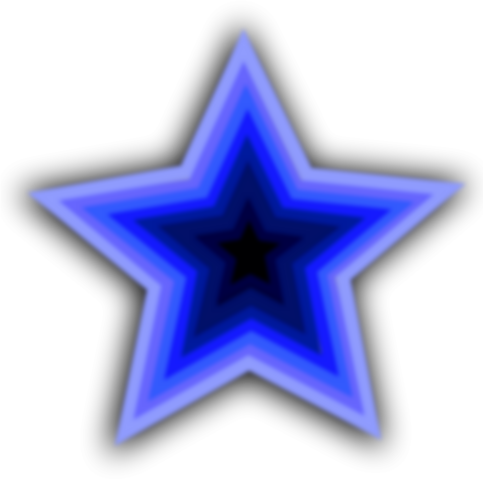 Collection Of Blue Stars - Blue Star Clipart (958x958), Png Download