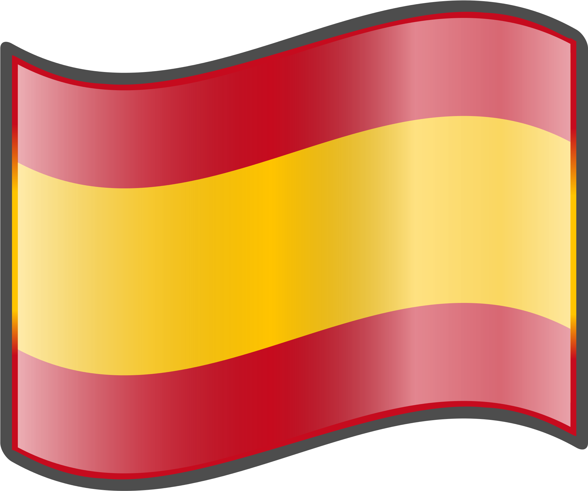 Nuvola Spain Flag - Graphic Design Clipart (1024x1024), Png Download