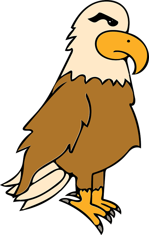 Cartoon Eagle Clipart 16, Buy Clip Art - รูป นก อินทรีย์ การ์ตูน - Png Download (457x720), Png Download