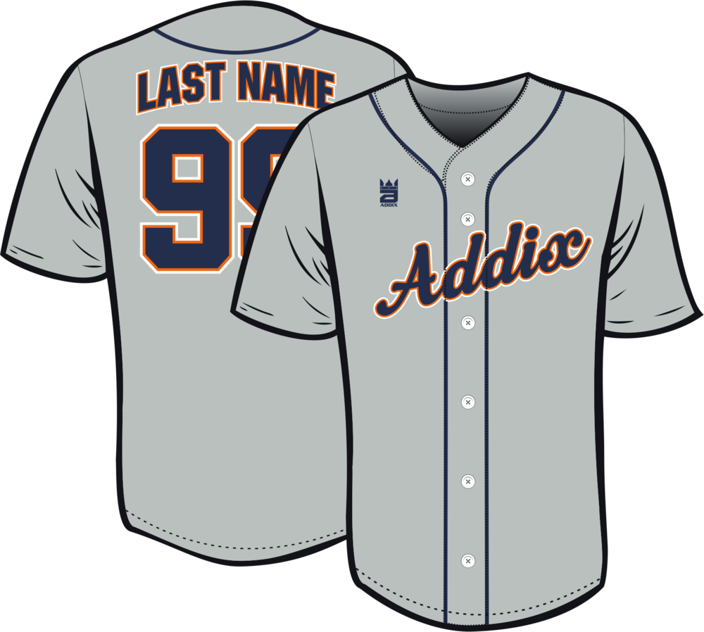 Addix Tigers - Baseball Uniform Clipart (1000x898), Png Download