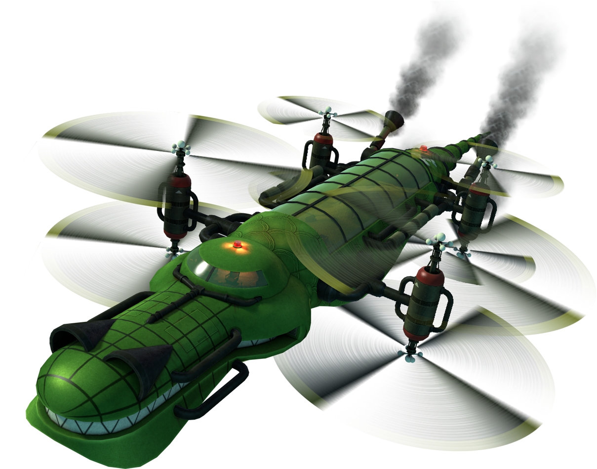 Peardian's Custom Models - Dkc 2 Flying Krock Clipart (1440x960), Png Download