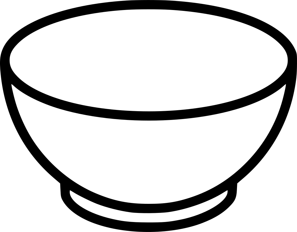 Png File - Black And White Salad Clip Art Transparent Png (980x766), Png Download
