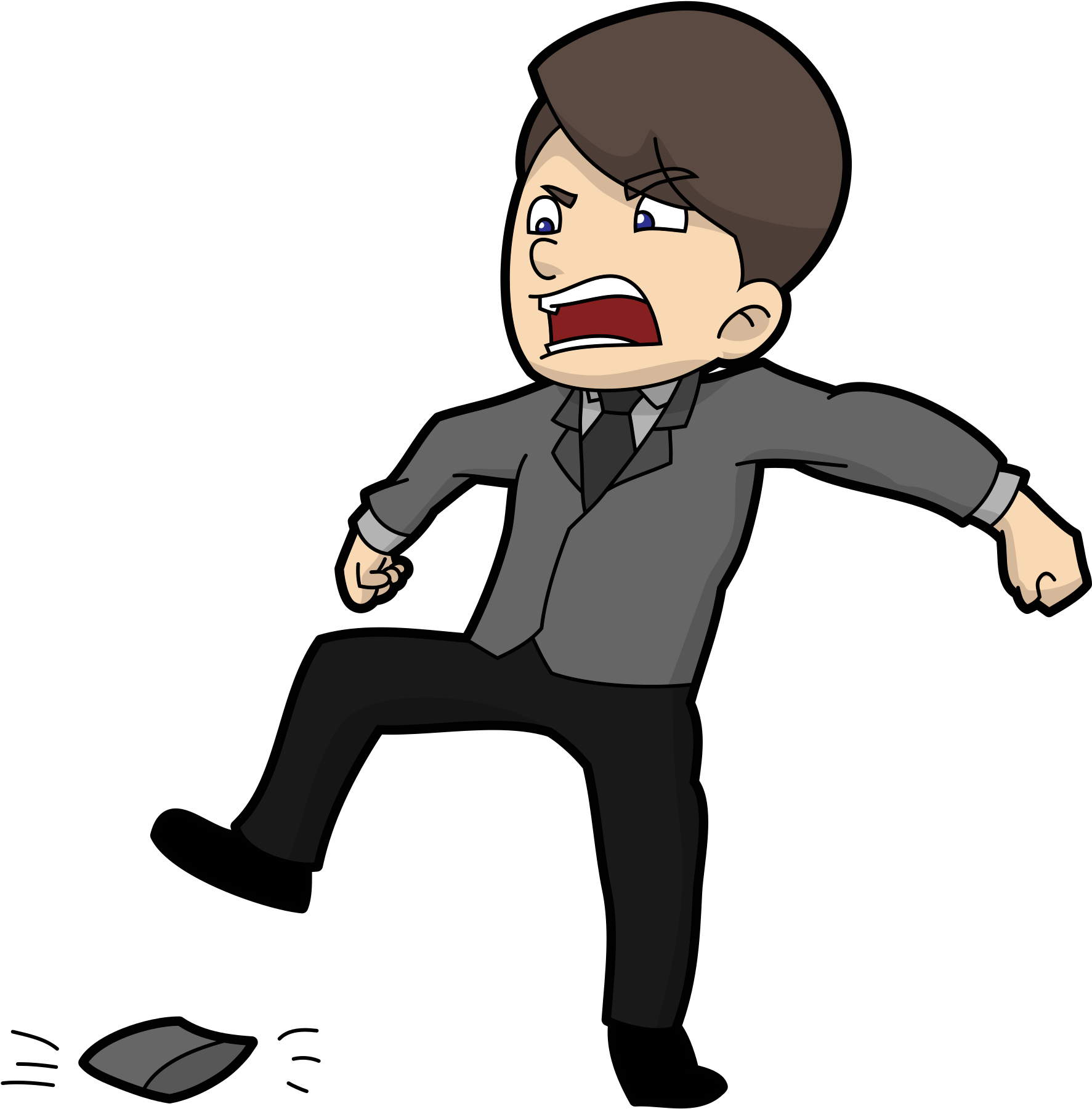Open - Angry Cartoon Png Clipart (2000x2028), Png Download