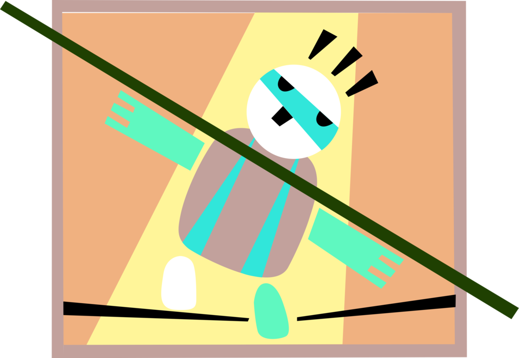 Vector Illustration Of Big Top Circus Highwire Tightrope Clipart (1014x700), Png Download