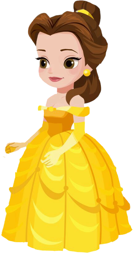 Princess Belle Png Clipart (431x818), Png Download