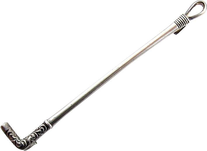 Sterling Silver Fancy Horse Riding Crop Pin From - Horse Riding Crop Png Clipart (708x708), Png Download