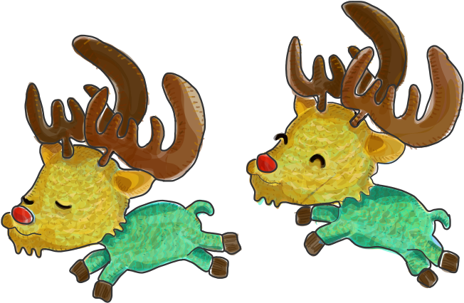 Reindeer Clipart (800x566), Png Download