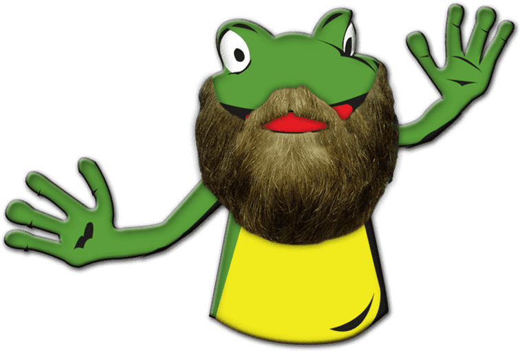 No Shave Frog - Cartoon Clipart (801x801), Png Download