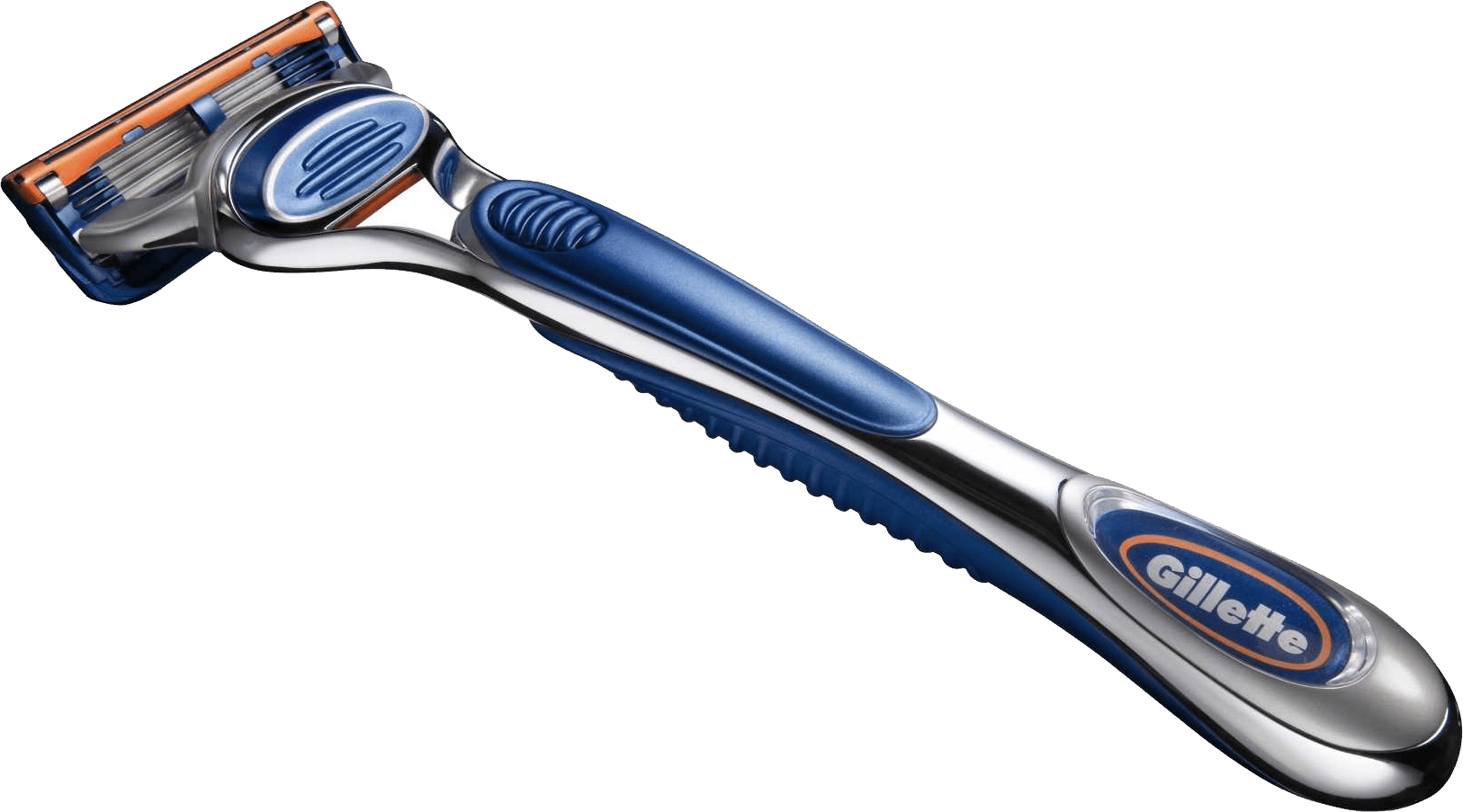 Gillette Blue Razor - Gillette Fusion Clipart (1626x903), Png Download