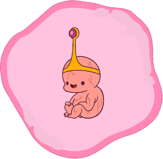 Embryo Princess - Adventure Time Baby Princess Bubblegum Clipart (692x677), Png Download