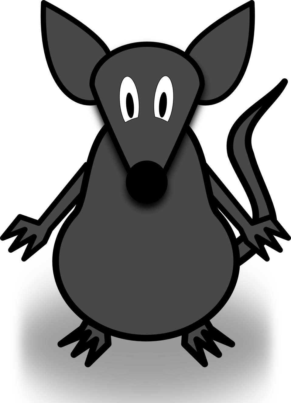 Mouse - Cartoon Mouse Wall Clock Clipart (958x1327), Png Download