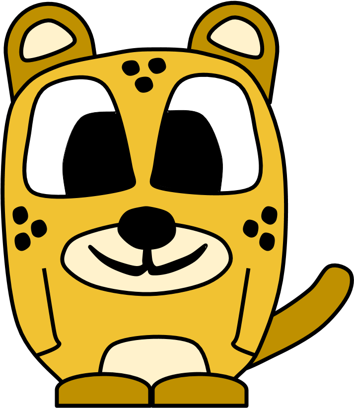 Cheetah, Big Eyes, Cartoon Animal - Cheetah Clipart (816x1056), Png Download