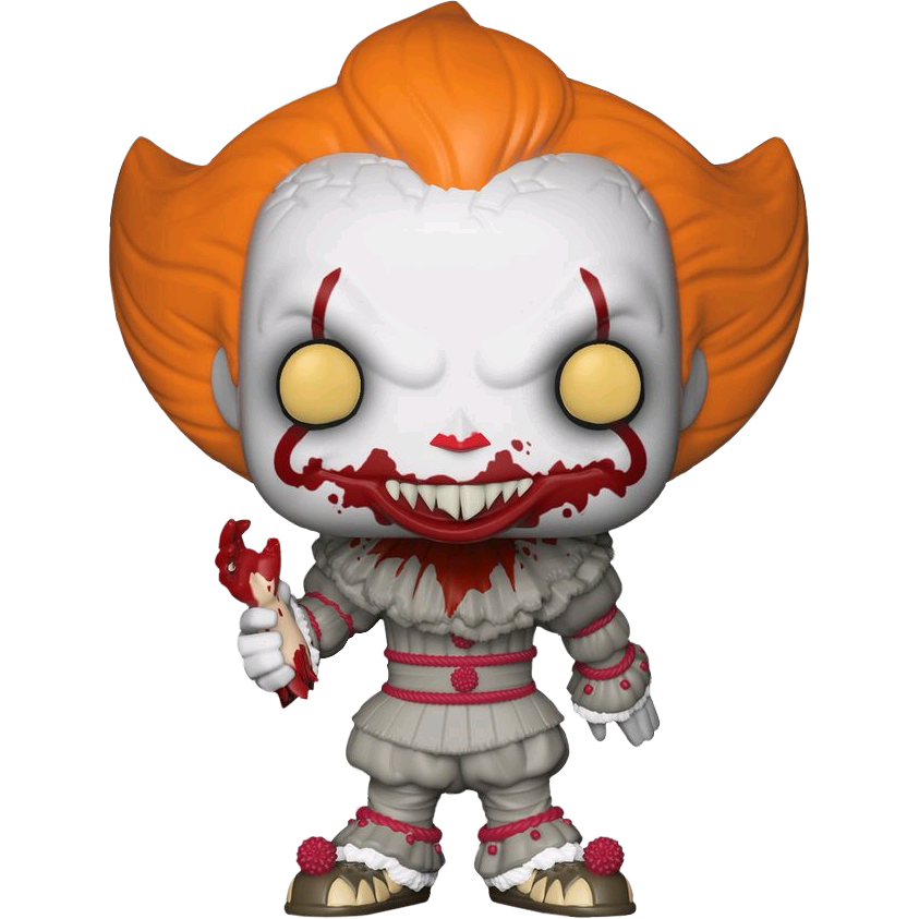 Pennywise Severed Arm It Exclusive Funko Pop Vinyl-the - Funko Pop! Movies: It - Pennywise With Wig Walmart Clipart (843x843), Png Download