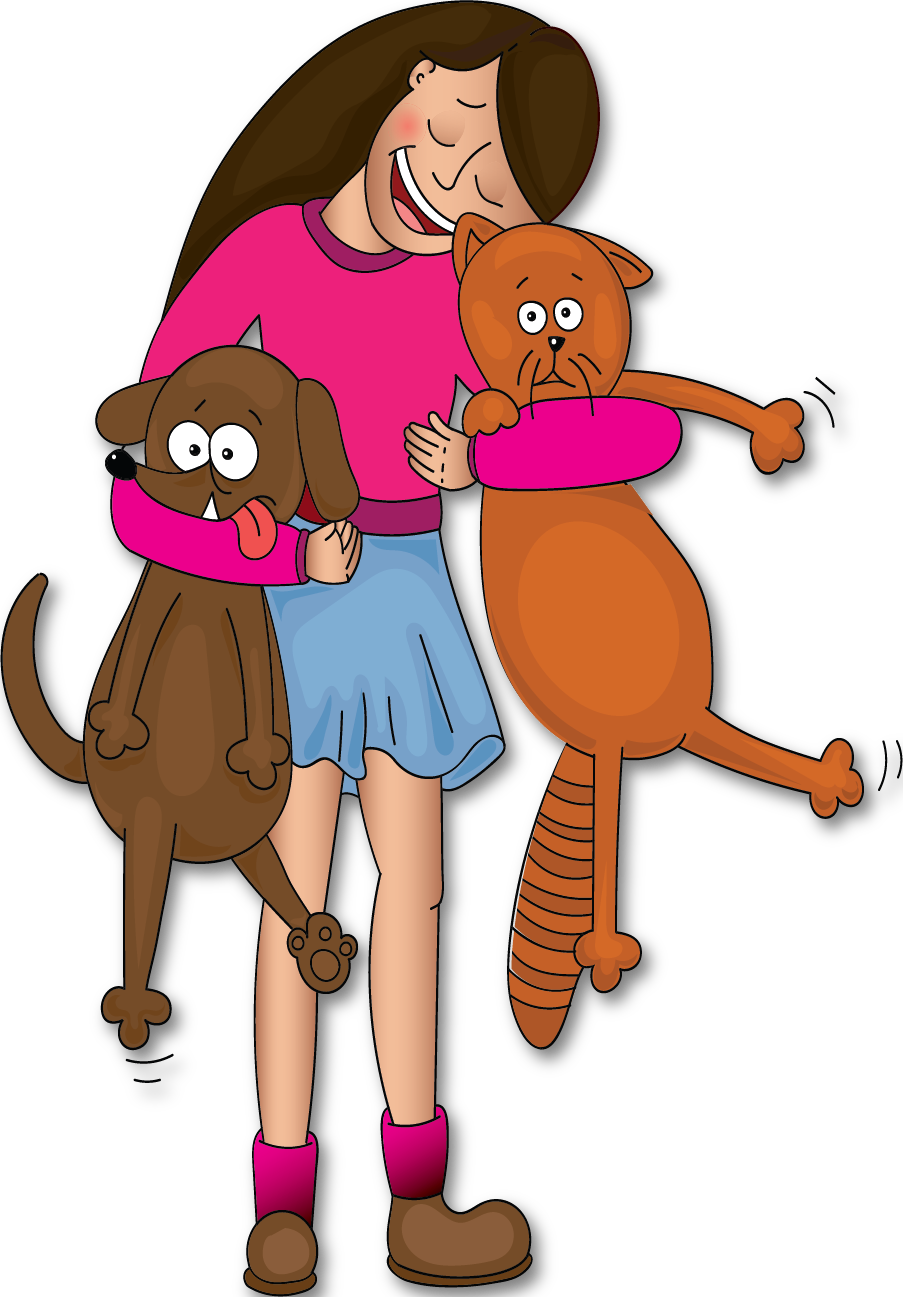 Homeward Bound Pet Sitting - Cartoon Clipart (903x1297), Png Download