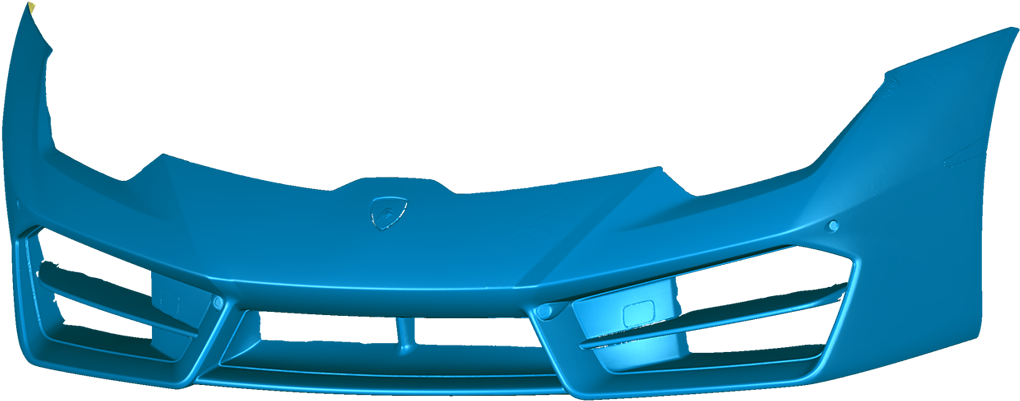 3d Scan Front Bumper Huracan Lp 580-2 - Bumper Lamborghini Clipart (1200x600), Png Download