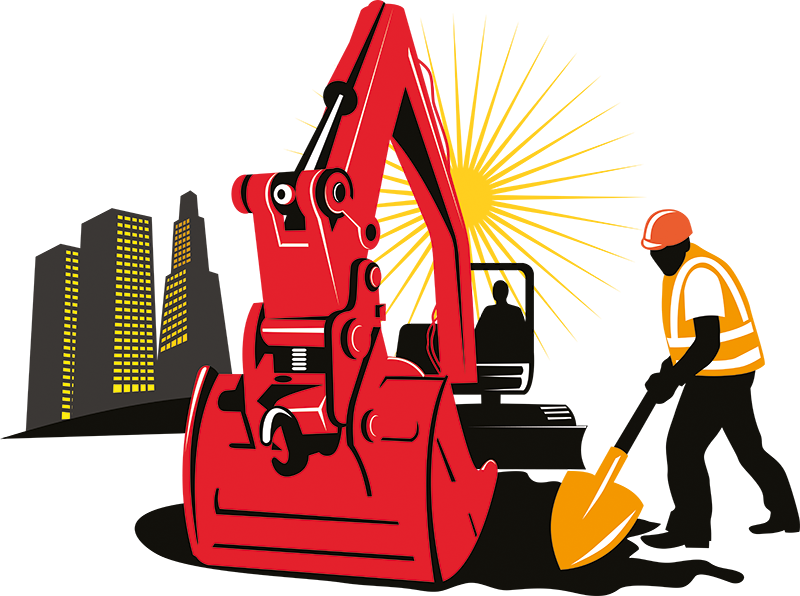 Breaking New Ground - Mg Excavating Clipart (800x596), Png Download