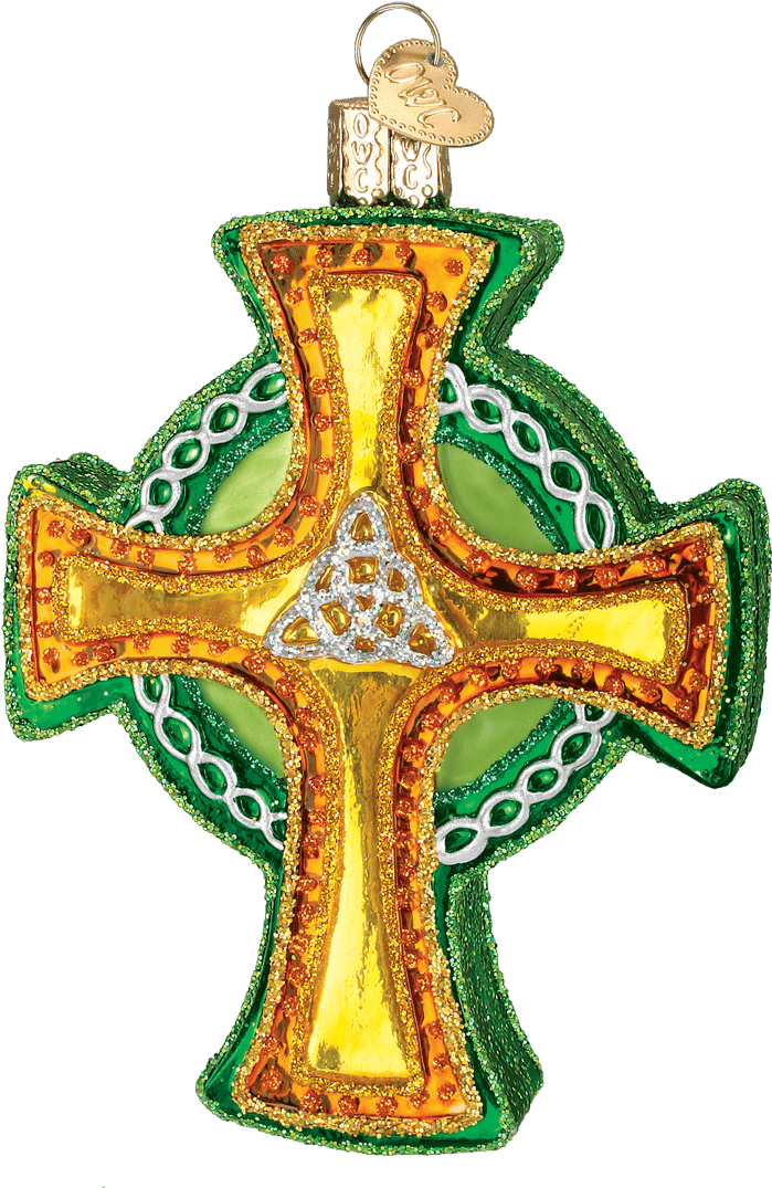 Trinity Cross Ornament - 3.75 Old World Christmas Glass Irish Celtic Trinity Clipart (1200x1200), Png Download