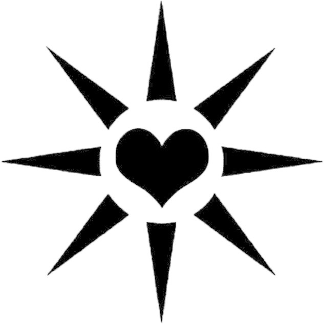 Logo Wisdom Heart Sun Heart Clip - Happy Independence Day 2017 Glitters - Png Download (736x736), Png Download