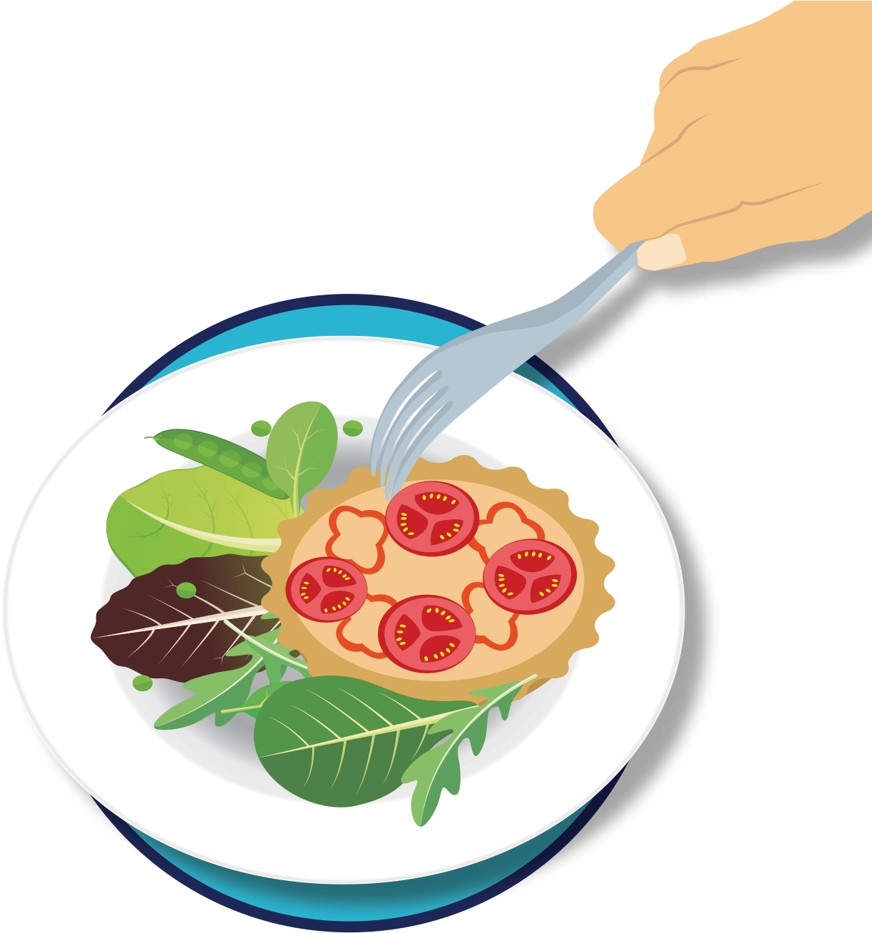 Knork Fork - Knork Clipart (1240x1355), Png Download